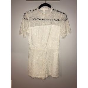 Do & Be White Lace Romper